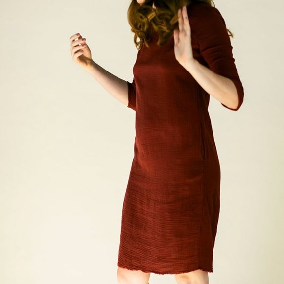 Suunday | NWT Cotton Gauze Dress - Terracotta, L - Picture 2 of 16